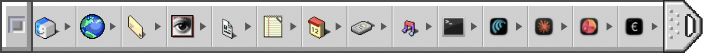 Mac OS 9 dock