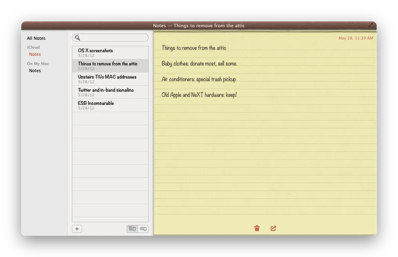 RetroNotes app screenshot