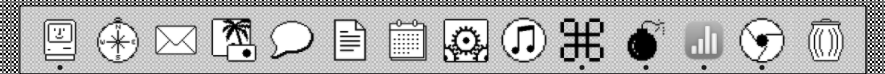 Mac OS 6 (reinvented) dock